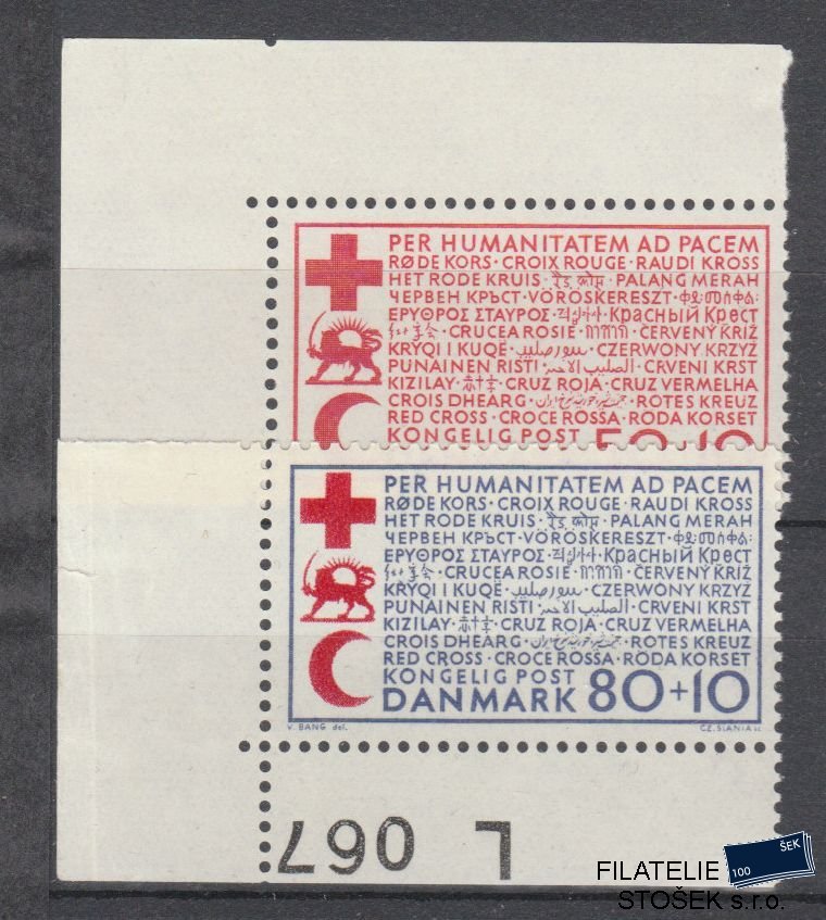 Dánsko známky 438-39 Roh