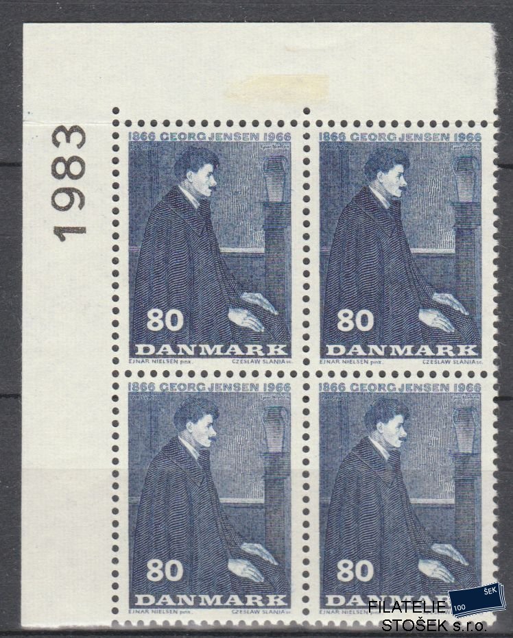 Dánsko známky 444x 4 Blok