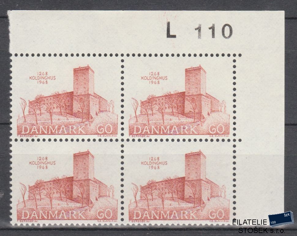 Dánsko známky 468 4 blok