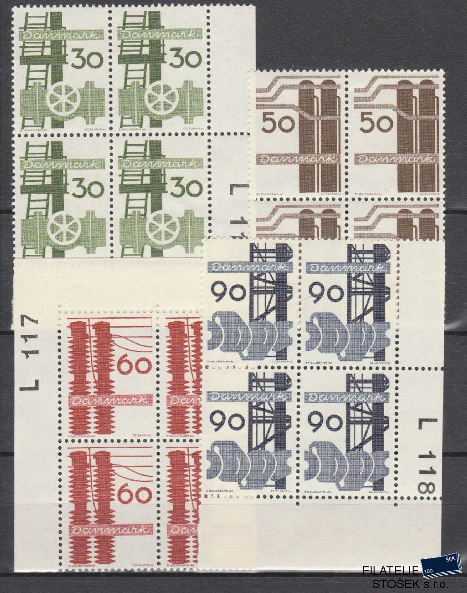 Dánsko známky 470-73 4 Blok