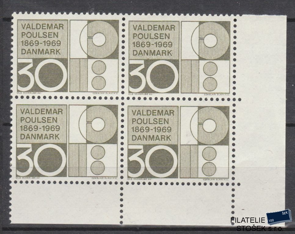 Dánsko známky 487 4 Blok