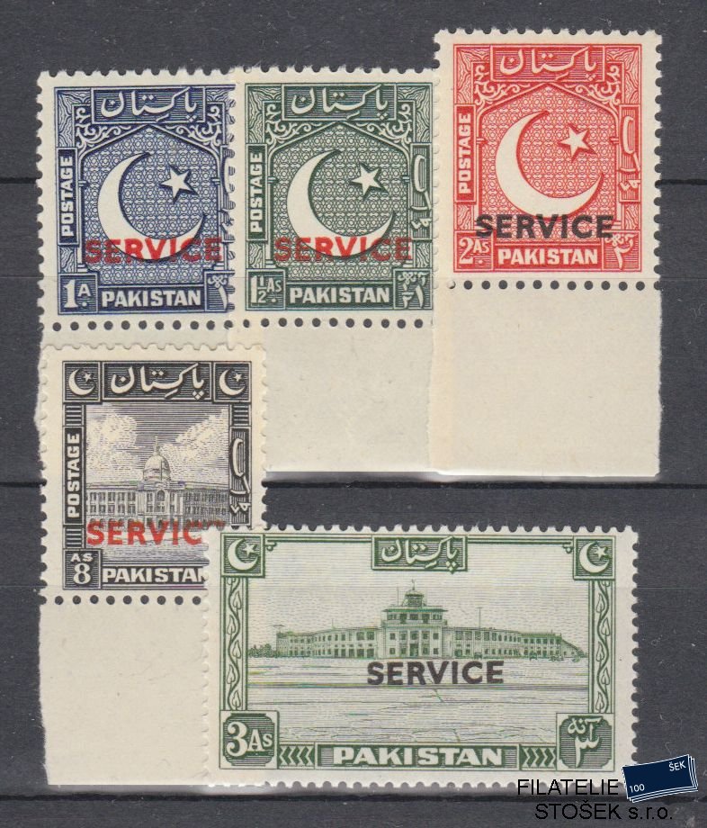 Pakistan známky Mi D 28-32