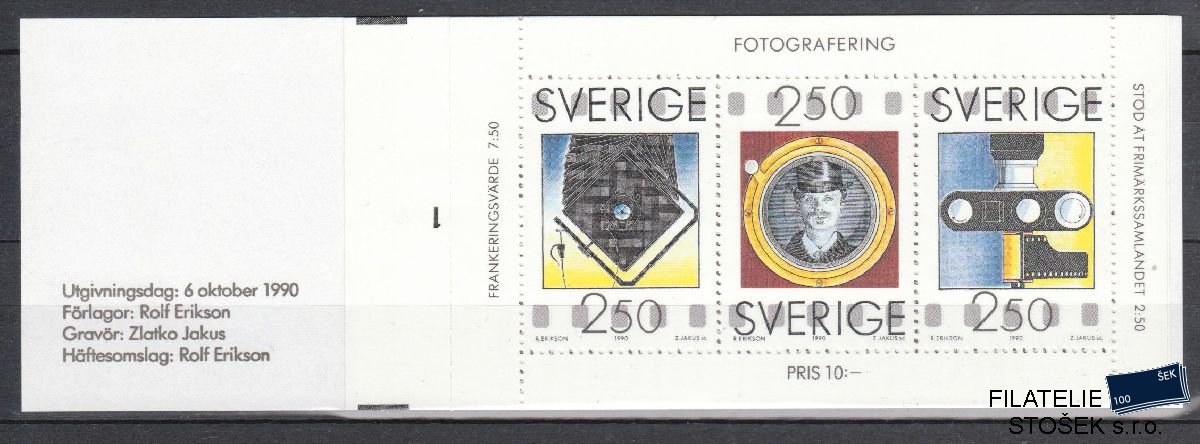Švédsko známkový sešitek MH 154 - Mi 1630-32 - 1