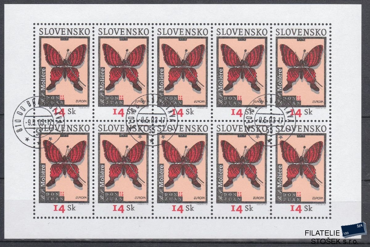 Slovensko známky PL 295 - Motýli