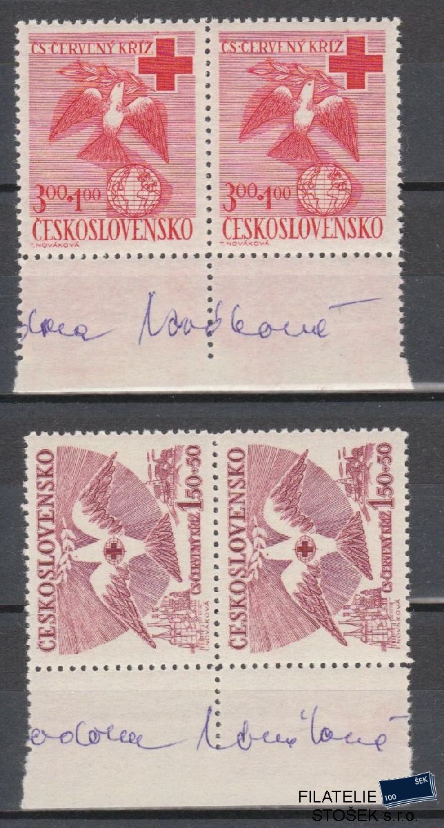 ČSSR známky 527-28 - Podpisy