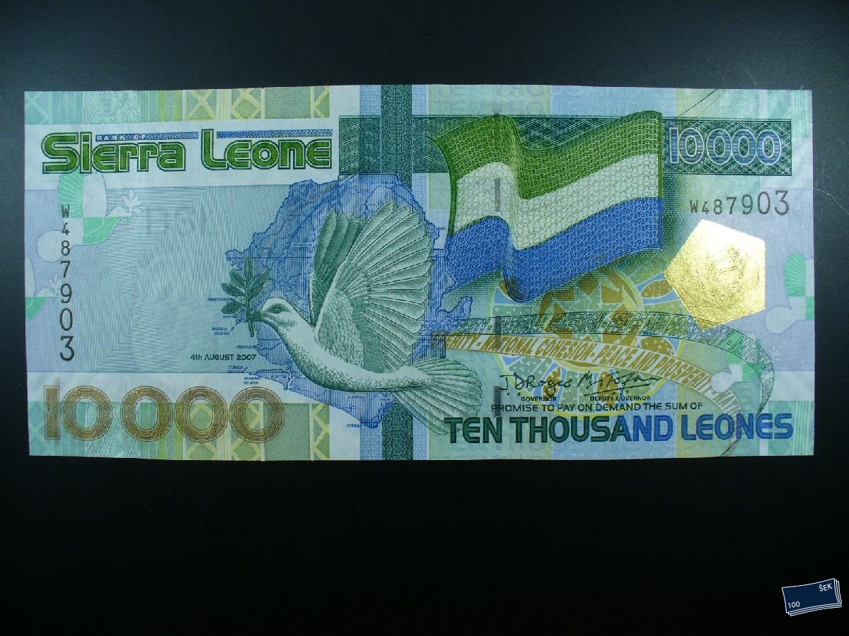 Sierra Leone - nepoužitá bankovka - 10000  Leones