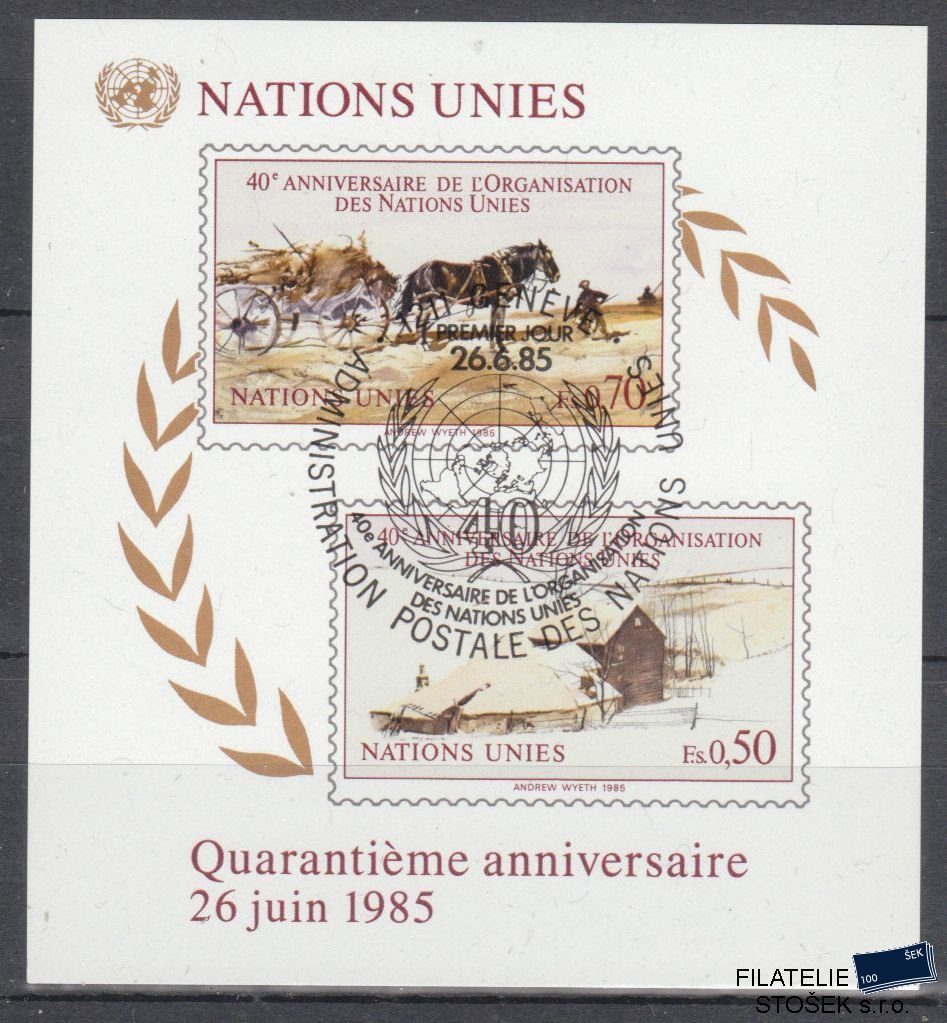 OSN Švýcarsko známky Mi Blok 3
