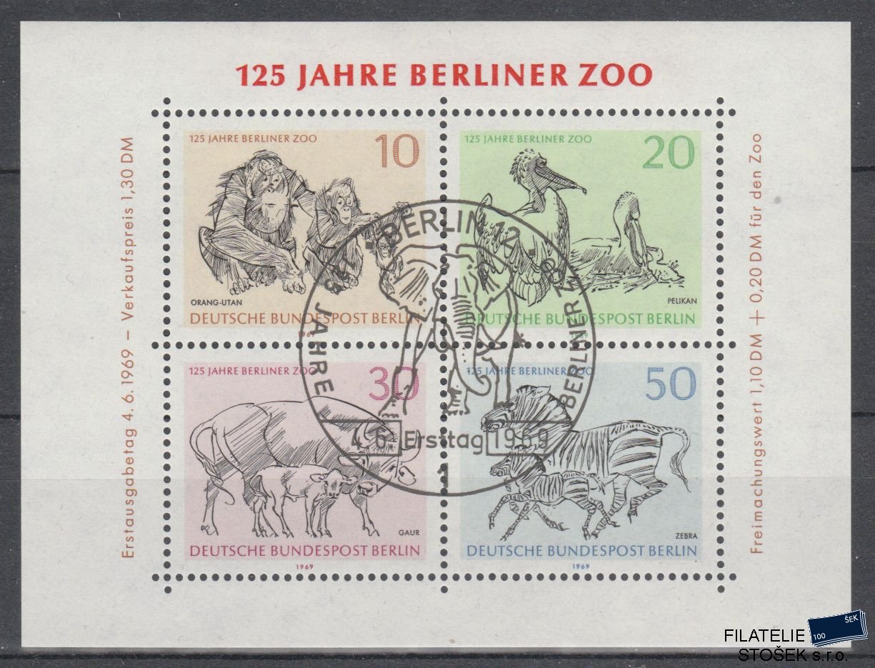 Berlín známky Mi Blok 2