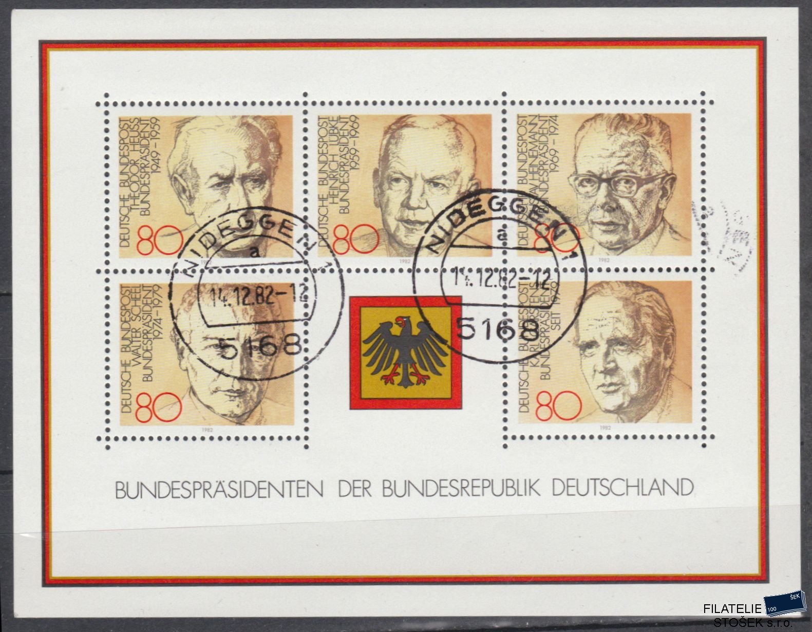 Bundes známky Mi Blok 18