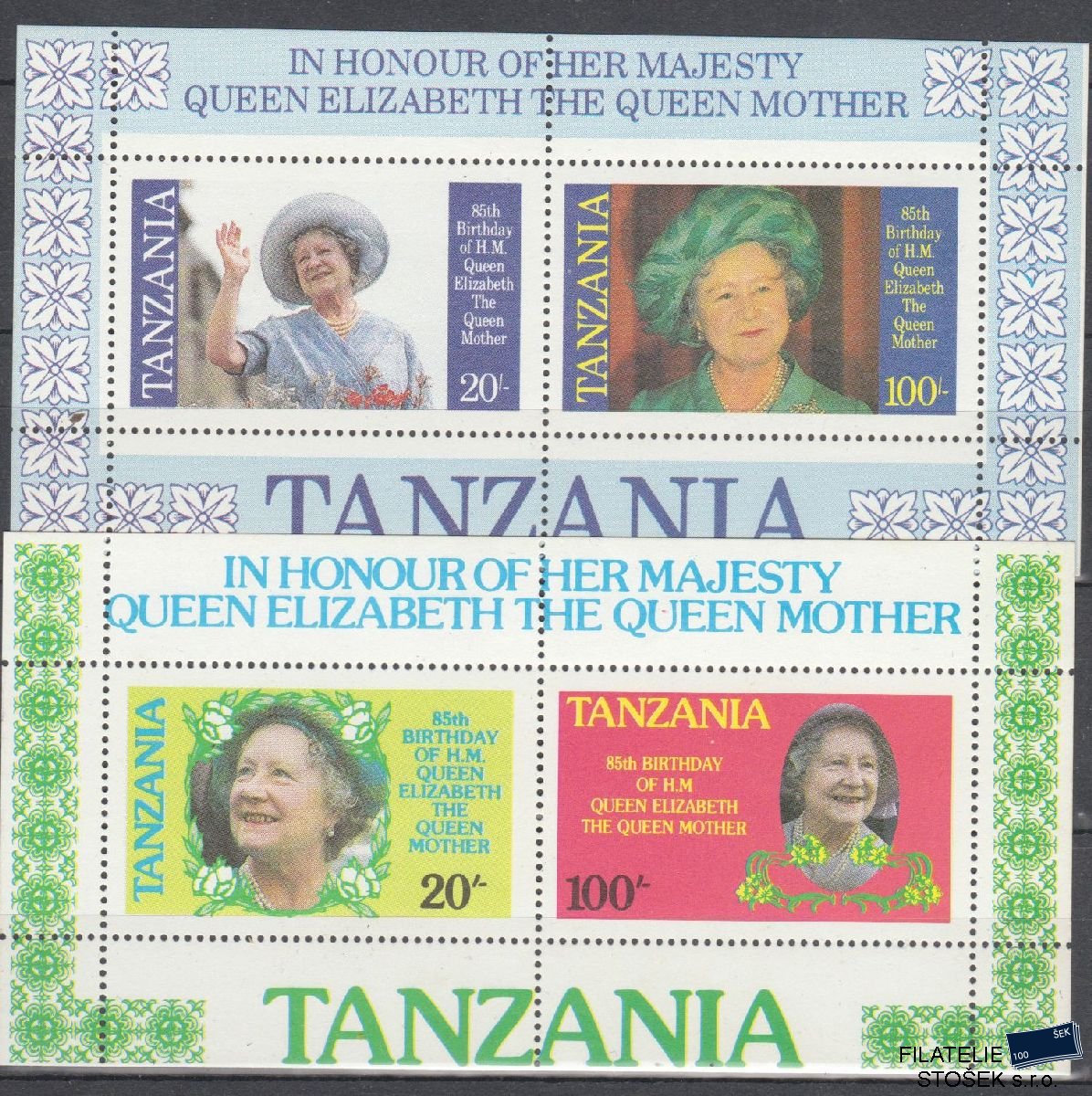 Tanzania známky Mi Blok 42-43