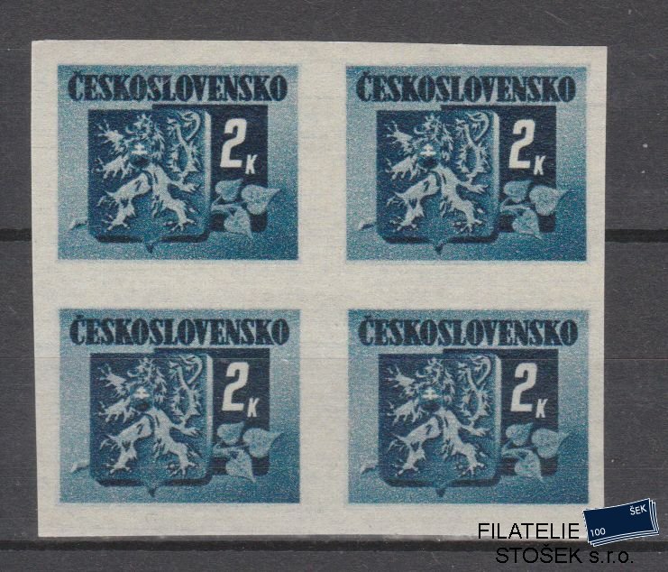 ČSSR známky 366A 4 Blok