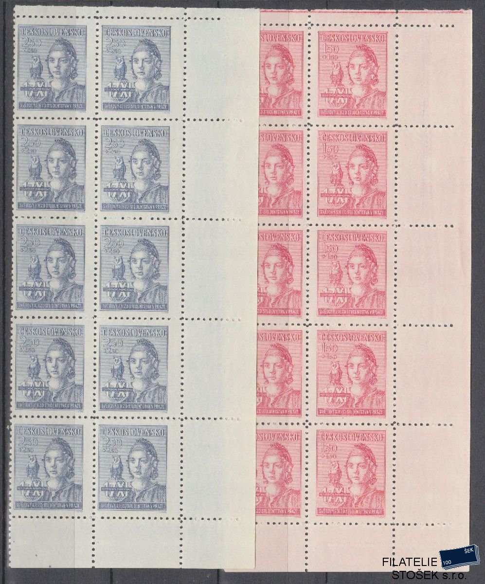 ČSSR známky 429-30 10 Bloky Roh