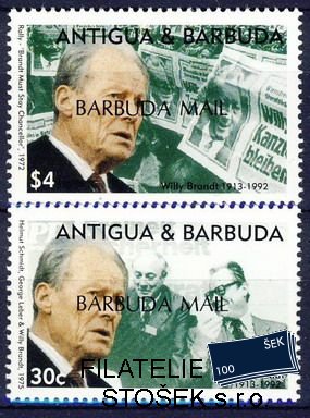 Barbuda Mi 1562-3+Bl.222