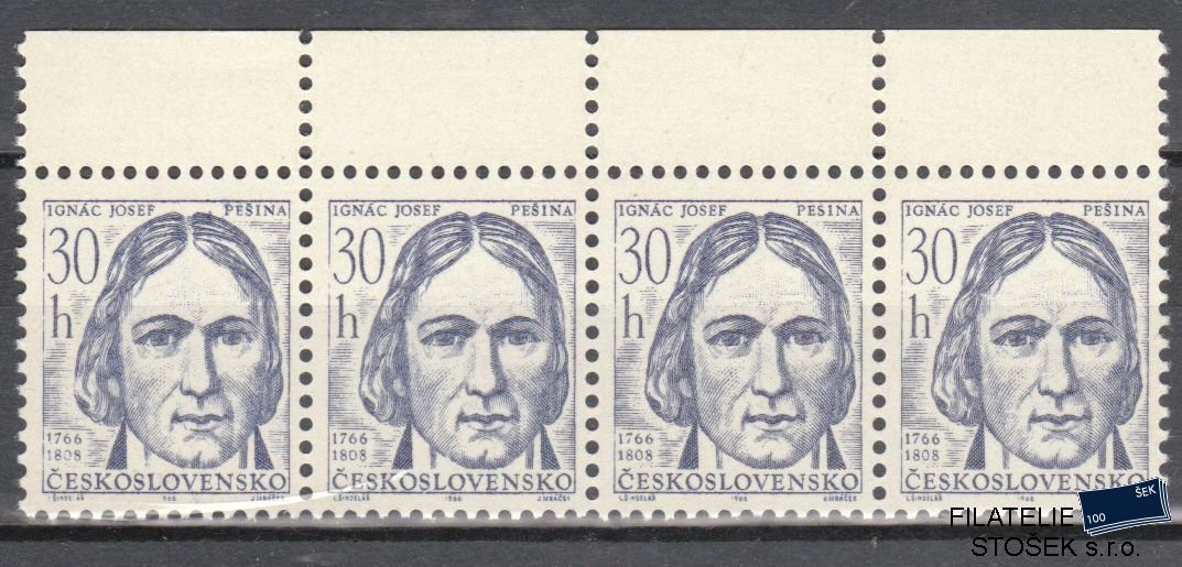 ČSSR známky 1507 4 Páska