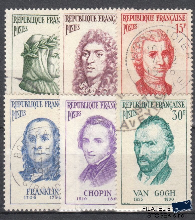 Francie známky Mi 1110-15