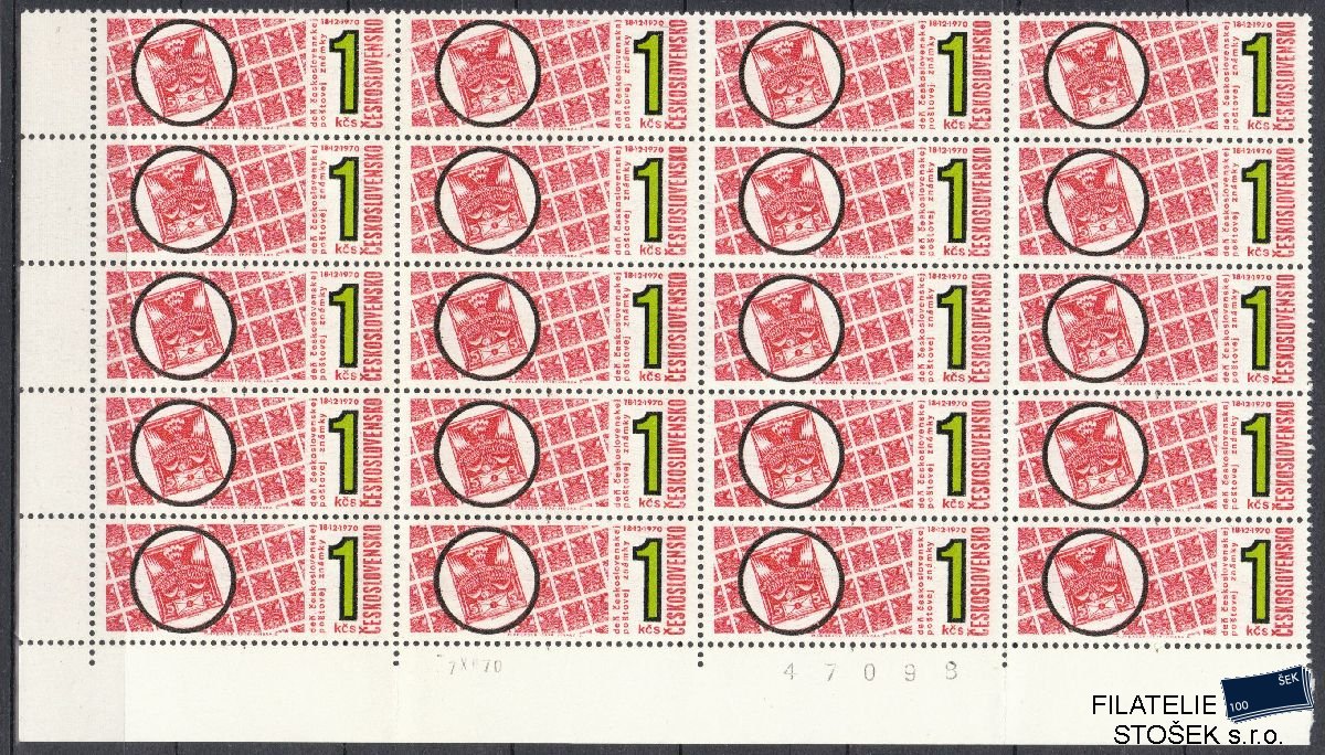 ČSSR známky 1868 20 Blok Roh