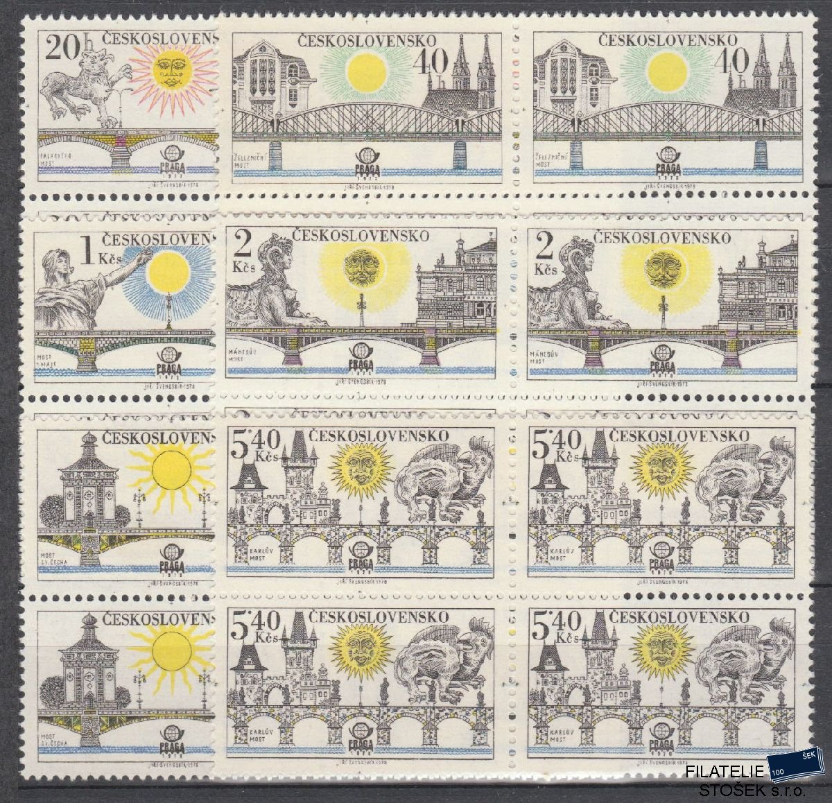 ČSSR známky 2316-21 4 Blok