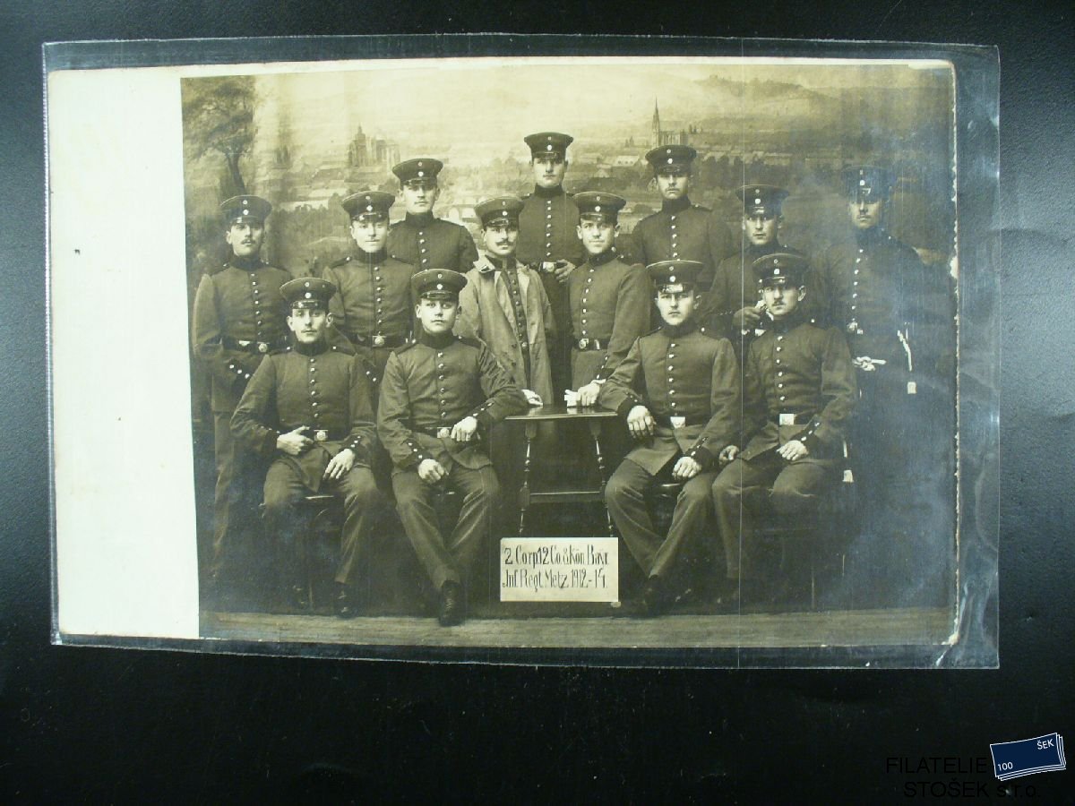 Vojenská pohlednice - Fotografie vojenské jednotky