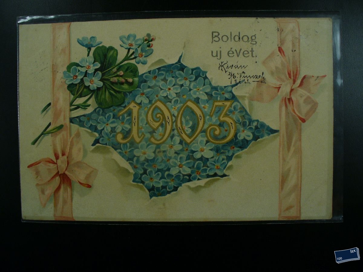 Pohlednice - Novoroční přání - 1903