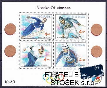 Norsko známky Mi Bl.16