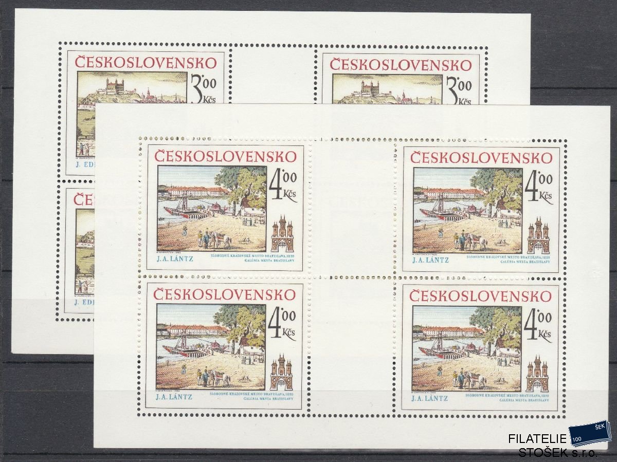 ČSSR známky 2457-58 Tiskové listy