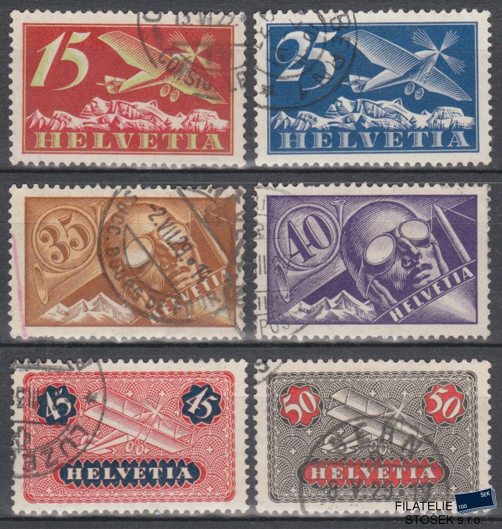 Švýcarsko známky Mi 179-84 1x Kz