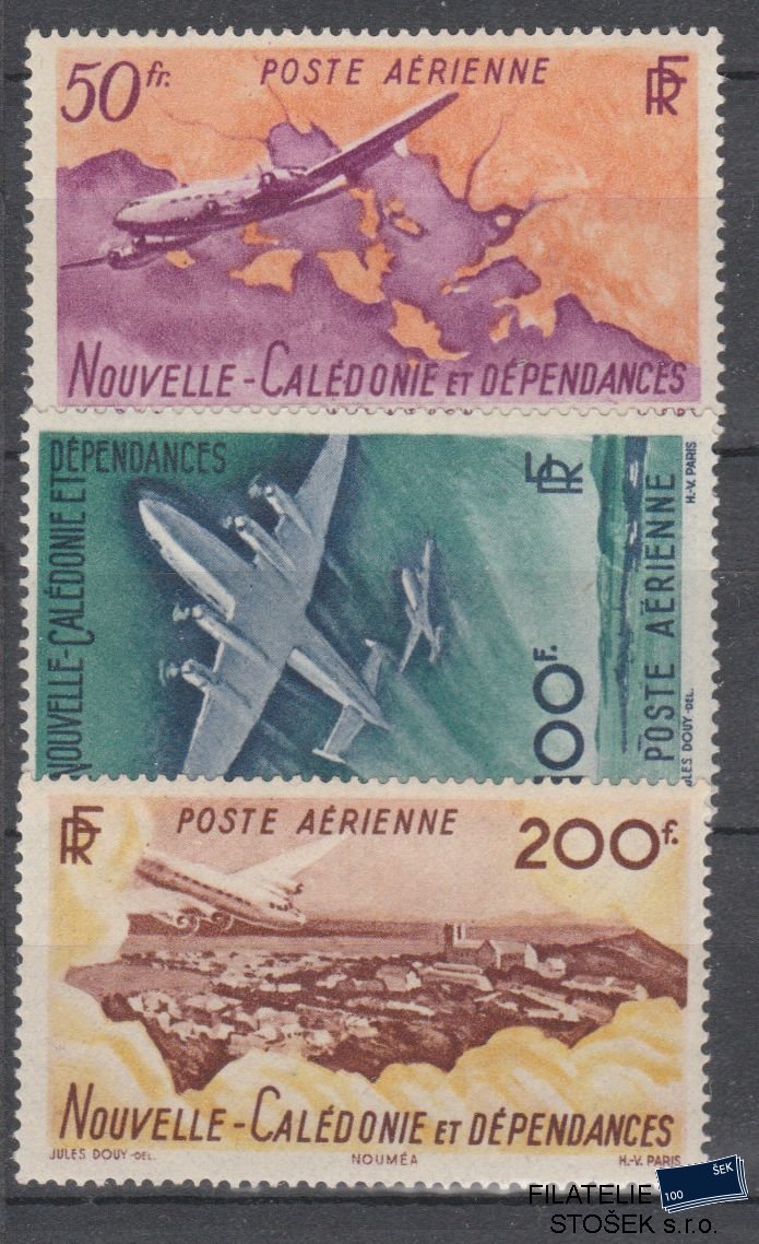 Nouvelle Caledonie známky Yv PA 61-63