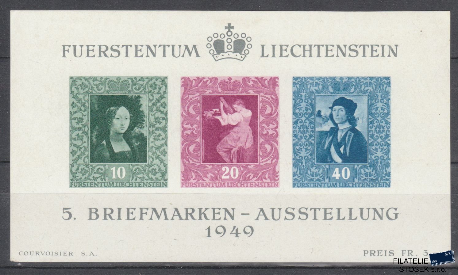 Liechtenstein známky Mi Blok 5 - známky **