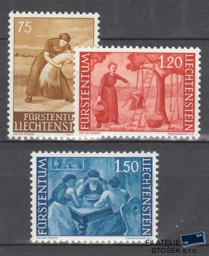 Liechtenstein známky Mi 395-97