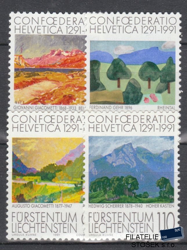 Liechtenstein známky Mi 1016-19