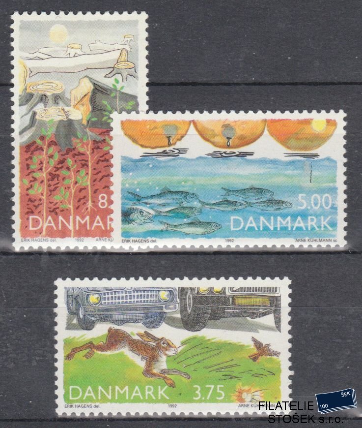 Dánsko známky Mi 1032-34