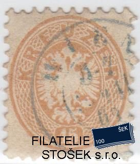 Rakousko známky 34 modré razítko