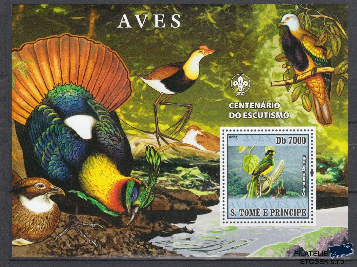 St. Tomé & Principe známky Mi Blok 3028 - Ptáci