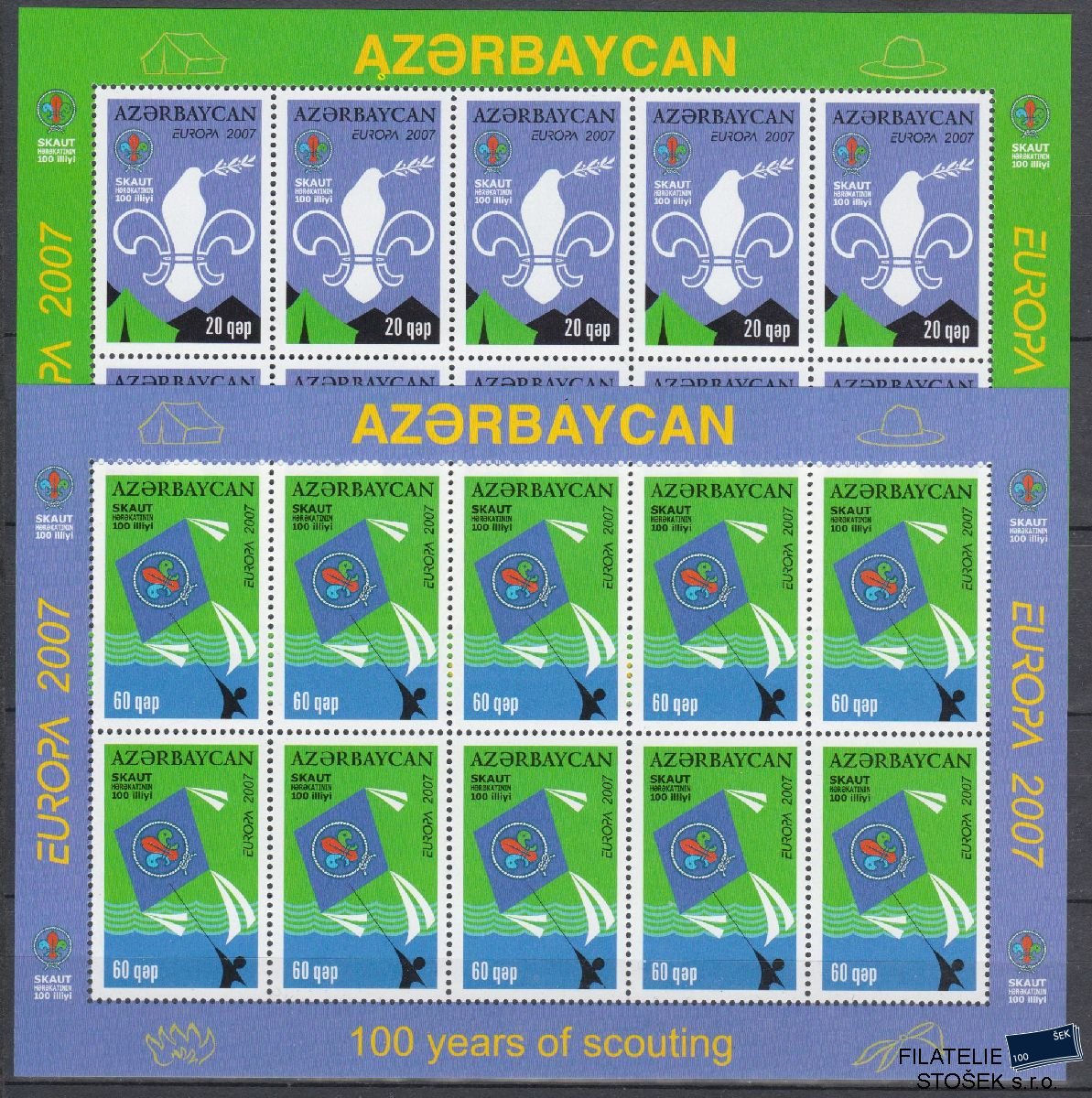 Azerbajdžan známky Mi 679-80 KL - Skauti