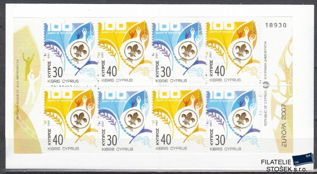 Kypr známky Mi 1096-97 MH - Skauti