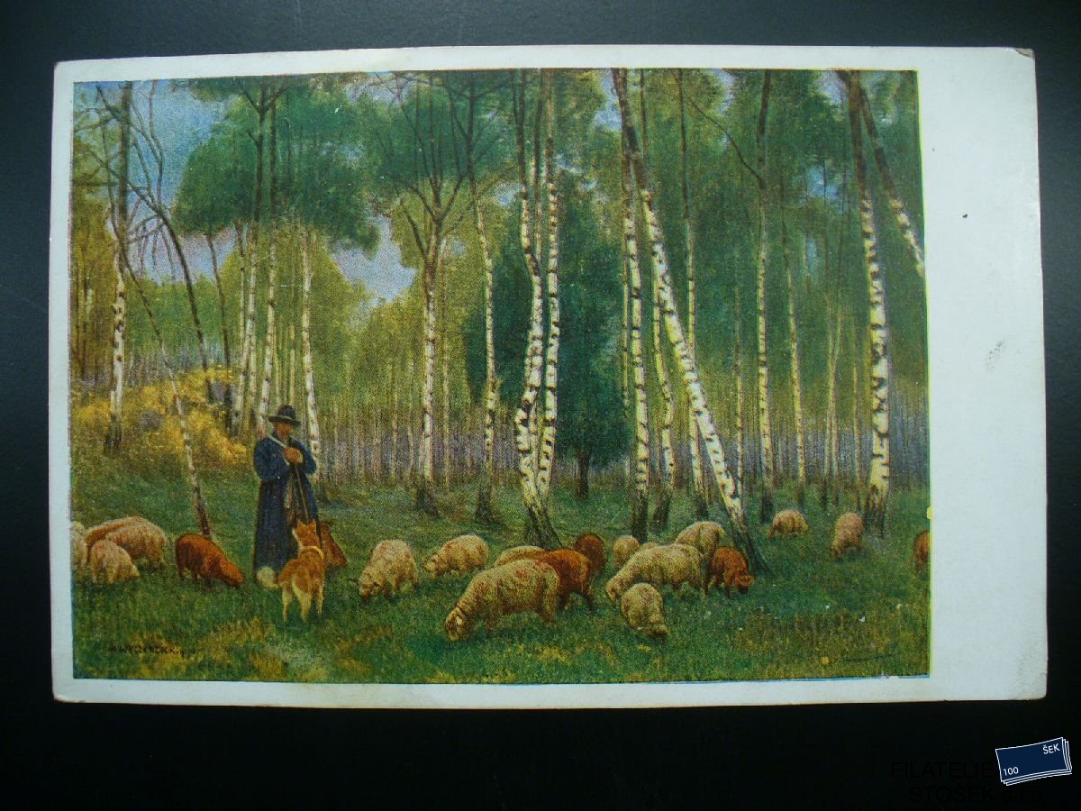 Pohledy - Pastýř s ovečkami