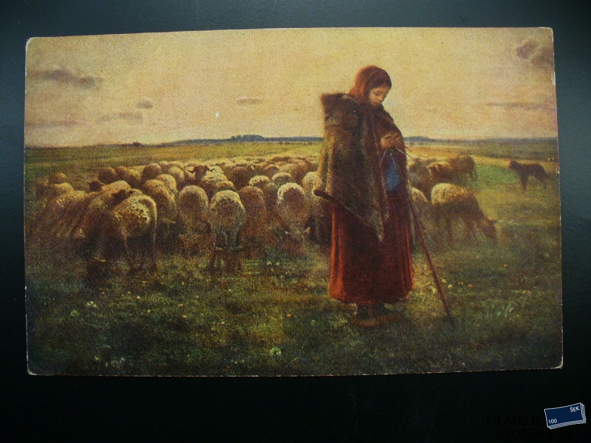 Pohledy - Pastýřka s ovečkami