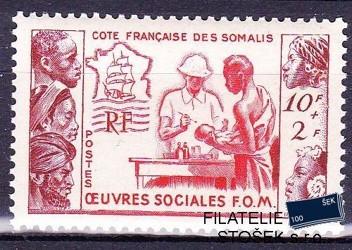 Cote des Somalis známky 1950 Oeuvres sociales