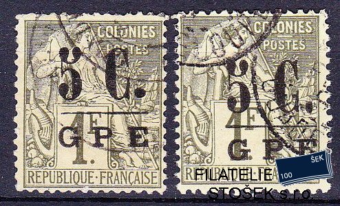 Guadeloupe známky Yv 011 I+II