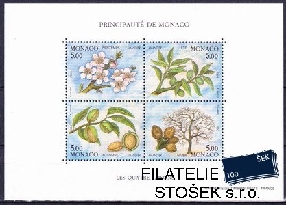 Monako známky  Mi 2100-2103 (Bl.57)