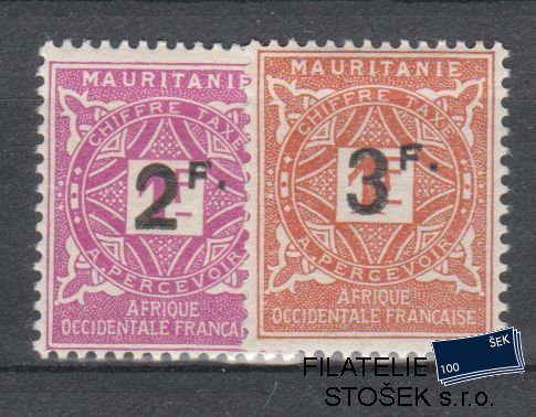 Mauritanie známky Yv TT 25-26