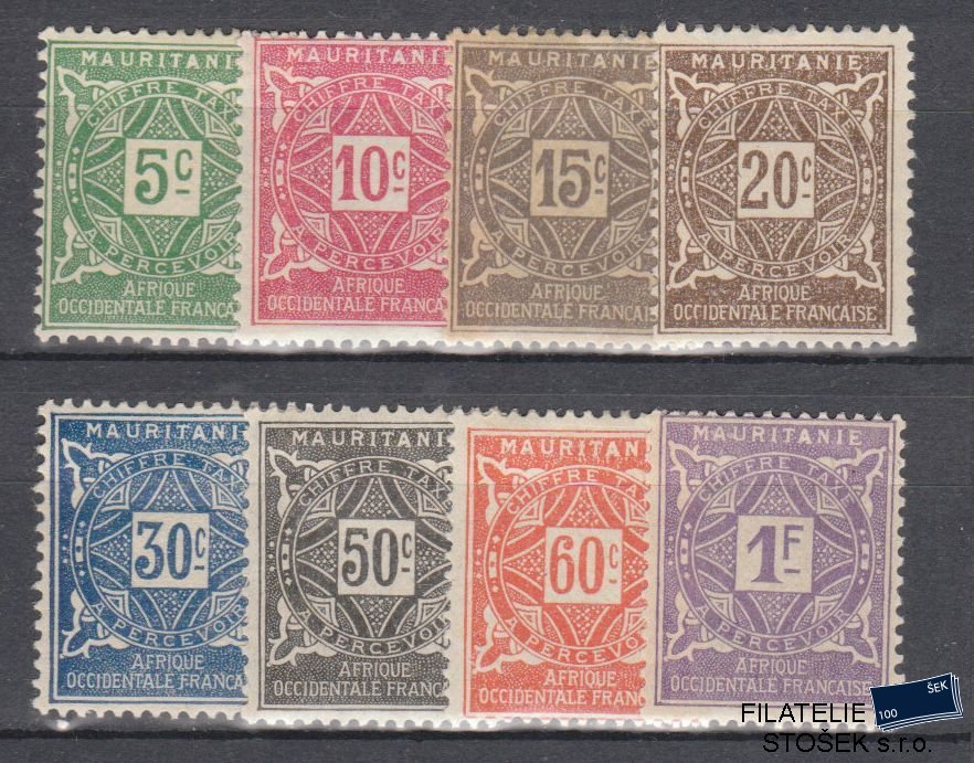 Mauritanie známky Yv TT 17-24