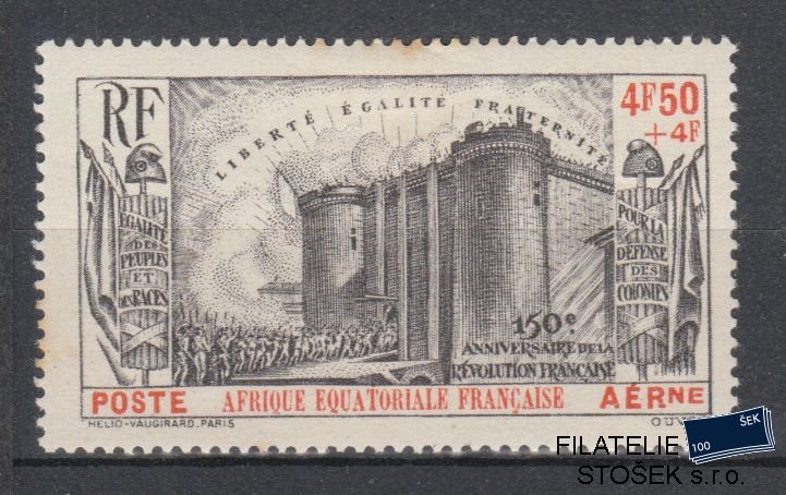 Afr. Equatoriale známky 1939 Revolution-PA