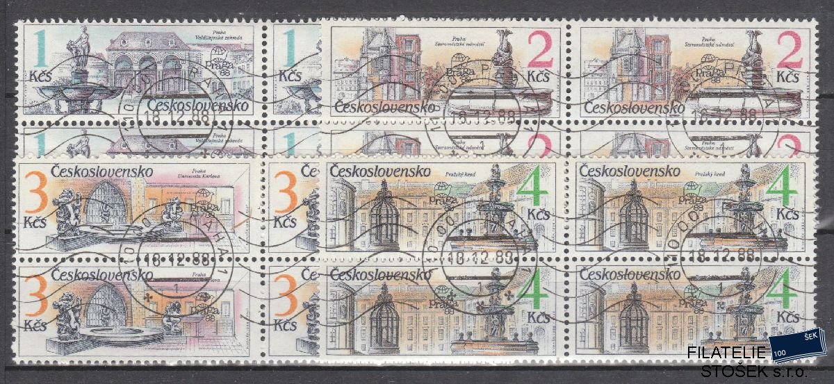 ČSSR známky 2847-50 4 Bloky