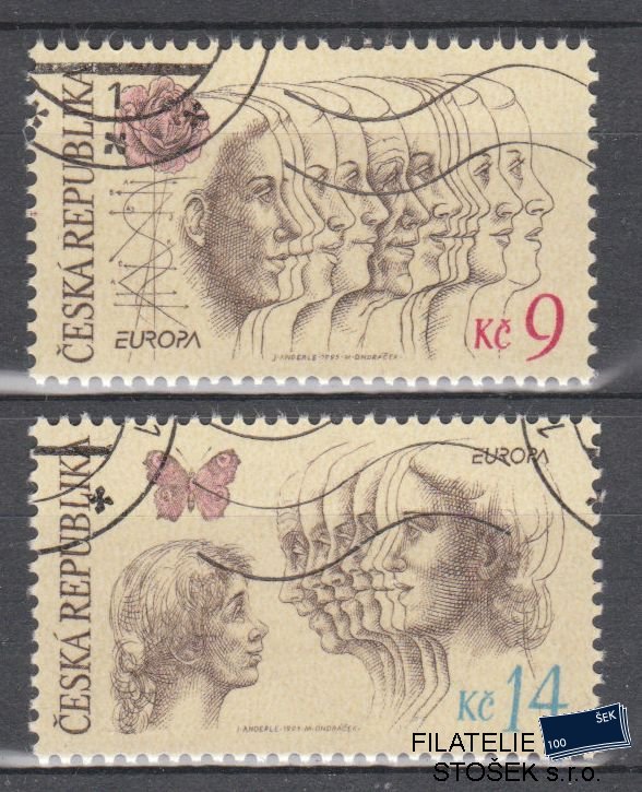 Česká republika známky 76-77