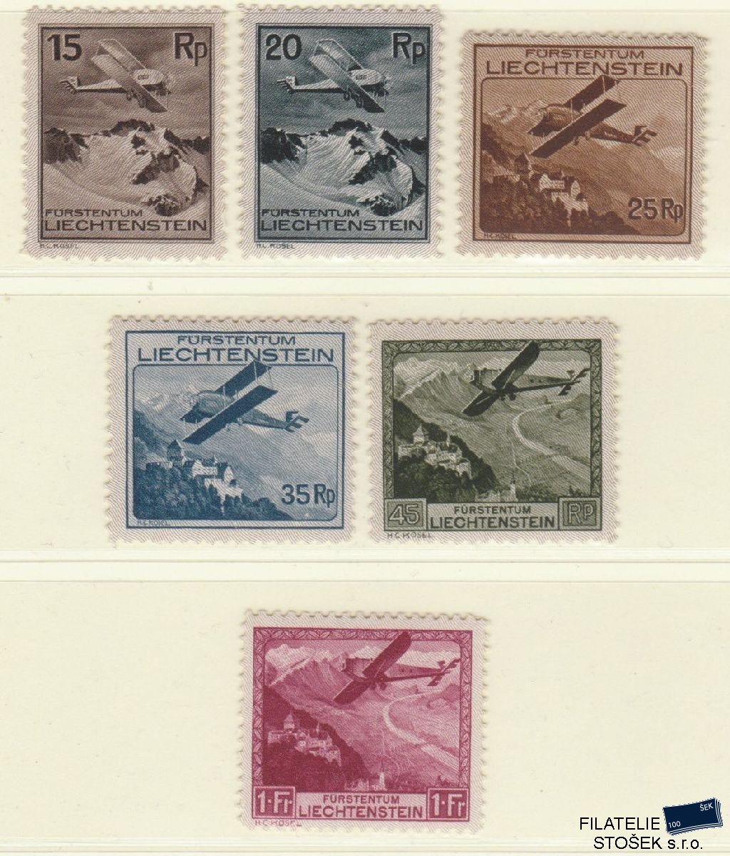 Liechtenstein známky Mi 108-113