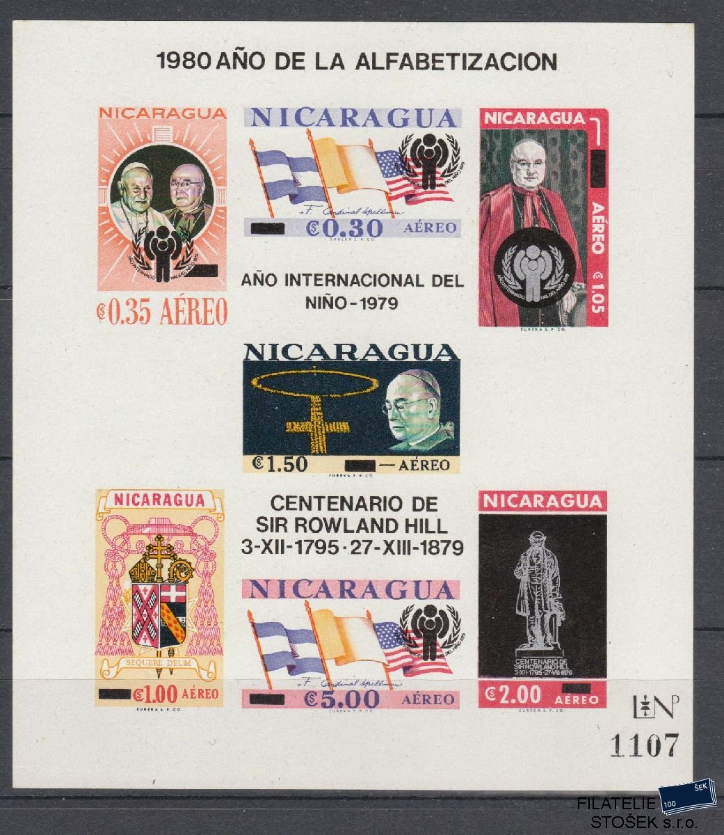 Nikaragua známky Mi Blok 116