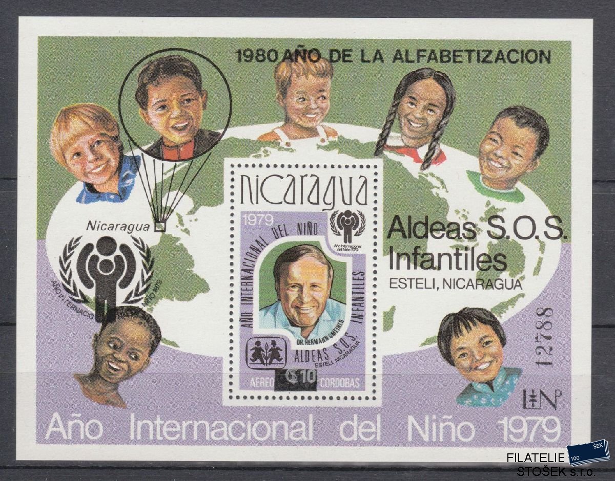 Nikaragua známky Mi Blok 133