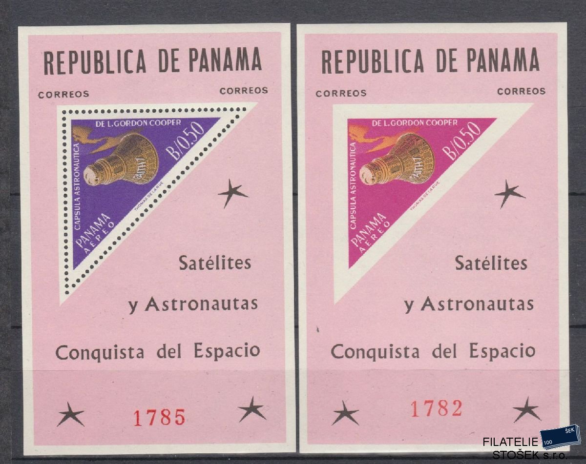 Panama známky Mi Blok 19-20 - Kosmos