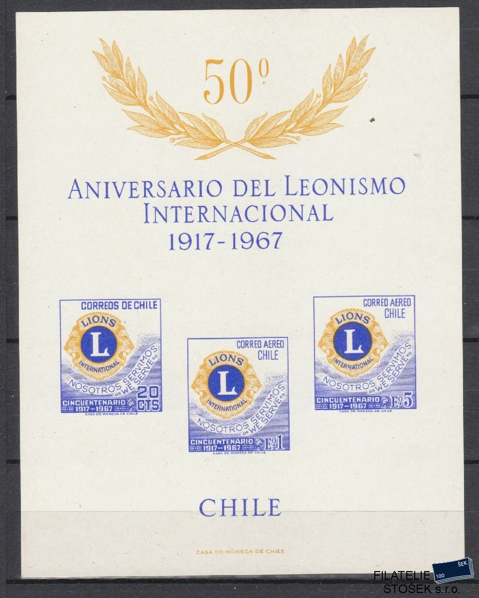 Chile známky Mi 665-68 ZVL